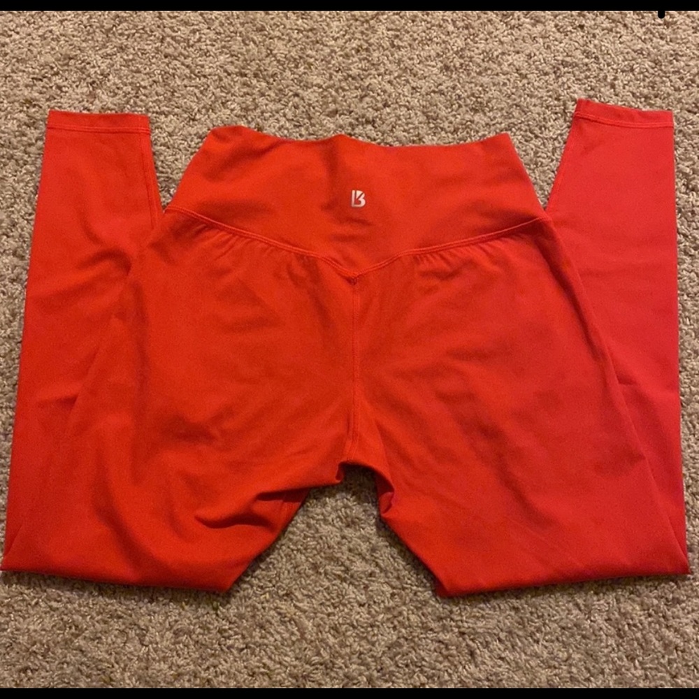 Buffbuny leggings. Beautiful, vibrant red color. Worn once, super nice!
